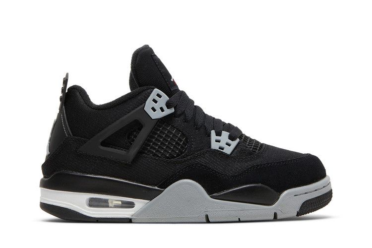 Air Jordan 4 Retro SE Black Canvas (GS)