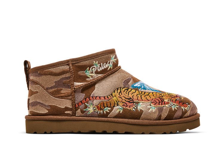 Palace x UGG Classic Ultra Mini Boot Chestnut Camo