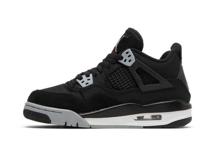 Air Jordan 4 Retro SE Black Canvas (GS)