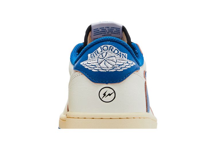 Fragment Design x Travis Scott x Air Jordan 1 Retro Low OG SP Sail Military Blue