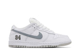 Supreme x Dunk Low SB White Metallic Silver