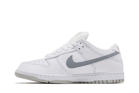 Supreme x Dunk Low SB White Metallic Silver