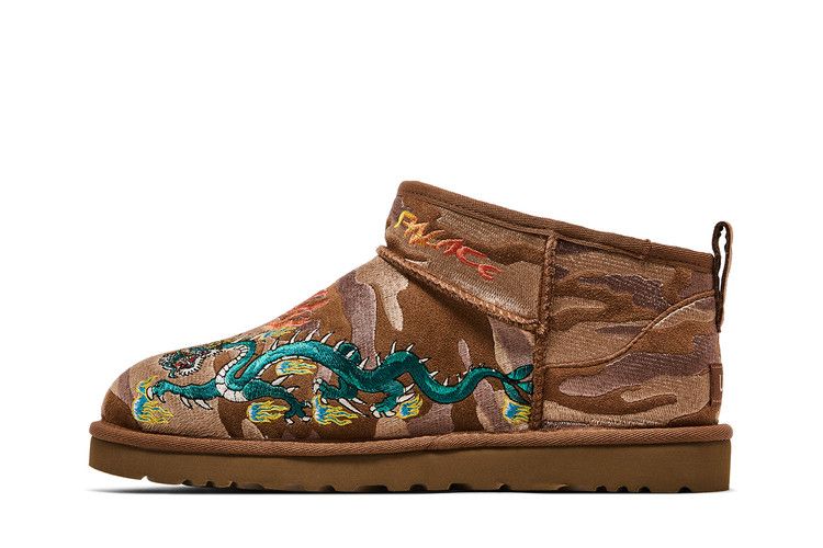 Palace x UGG Classic Ultra Mini Boot Chestnut Camo