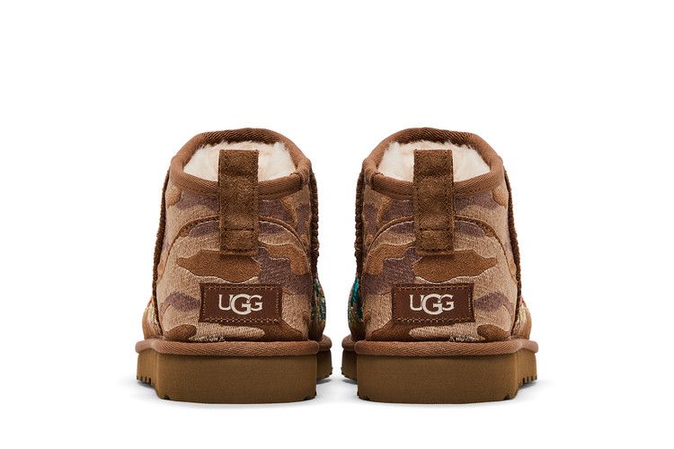 Palace x UGG Classic Ultra Mini Boot Chestnut Camo