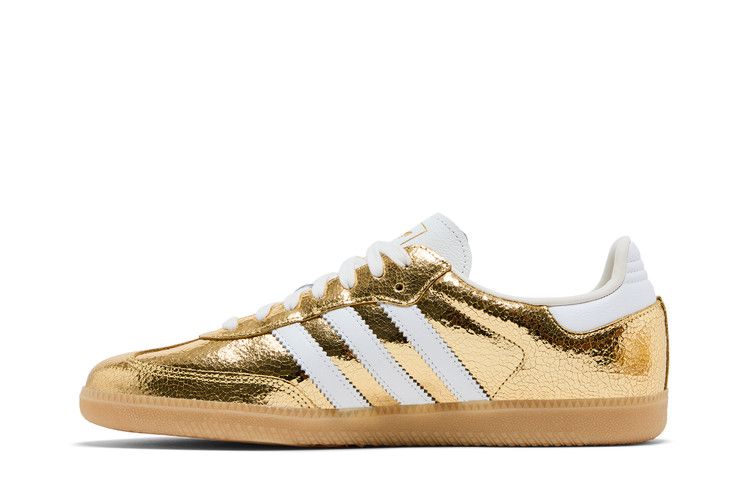 Samba OG Cracked Metallic Gold