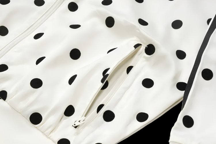 Adidas Satin Polka Dots TT Track Top "Off White"