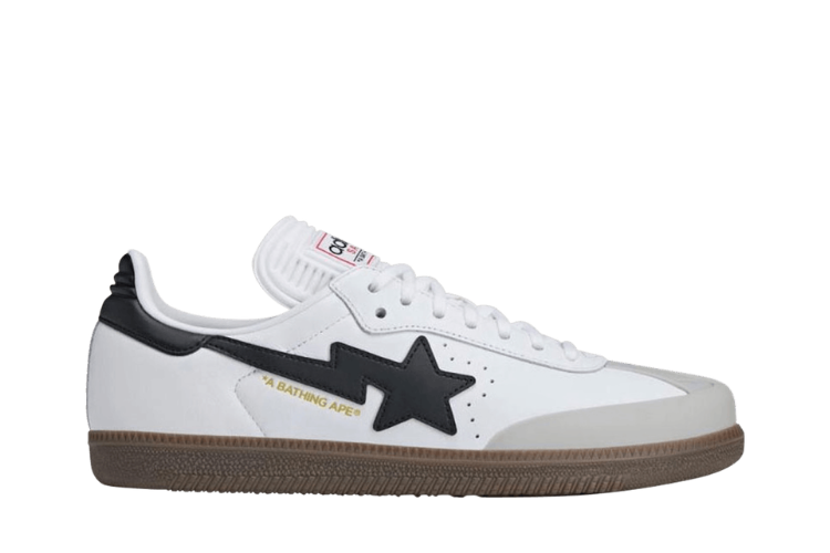BAPE x Samba White Black Gum